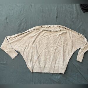 All Saints Gray Sweater Large